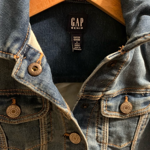 Gap Denim Jean Jacket girl size4 - Picture 2 of 3